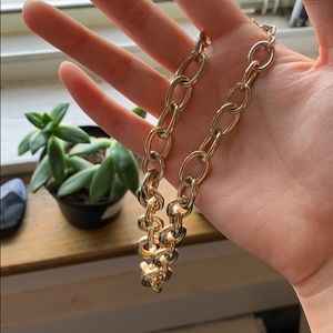 Golden chain necklace from f21